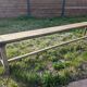 Banc de ferme en bois massif
