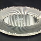 Oval stainless steel serving platter/ Tray by Jean Couzon Goldsmith - New