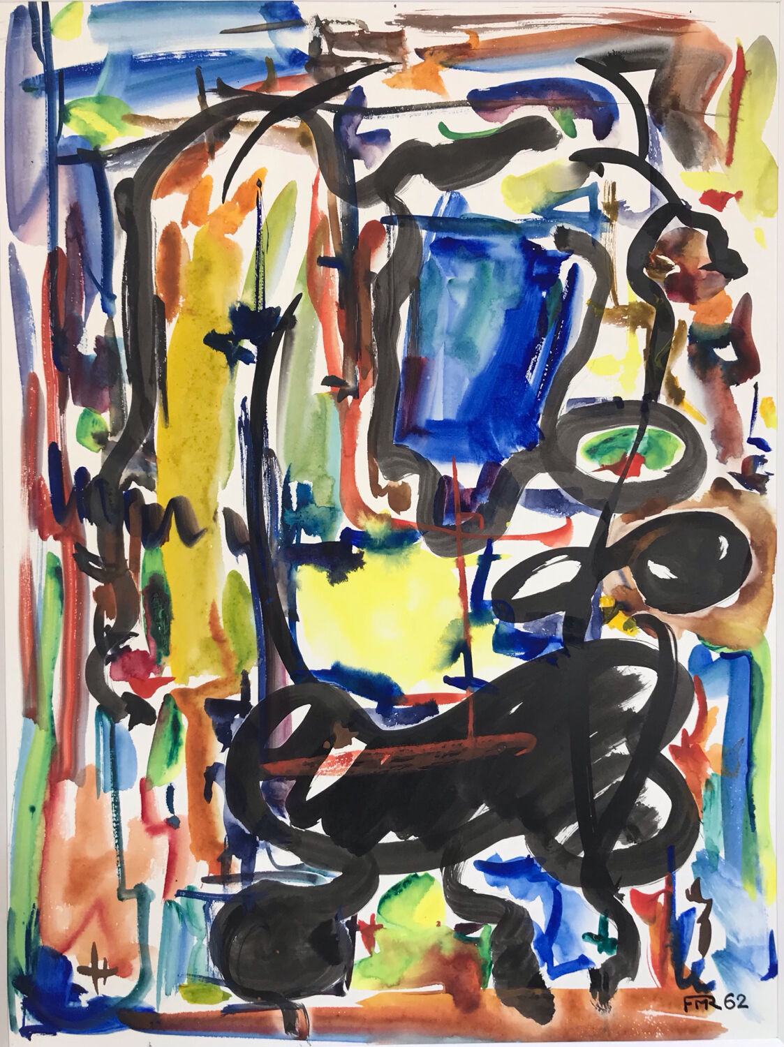 René marie 1890-1973. watercolor and ink, 1962.