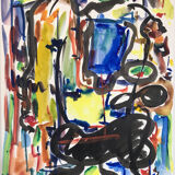 René marie 1890-1973. watercolor and ink, 1962.