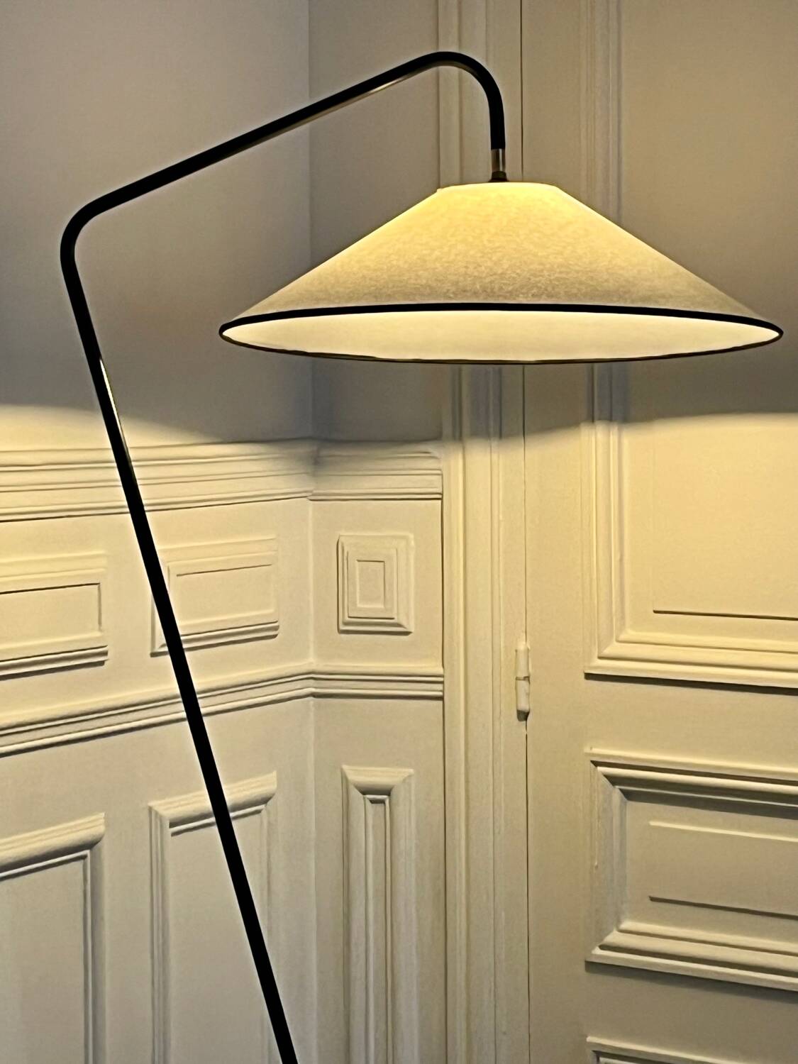 Floor lamp parquet lamp from the 50s