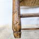 Pair of turned wooden farm chairs with straw - 19th century