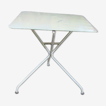 Old folding iron table