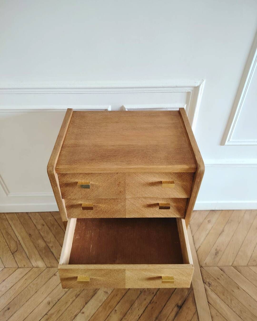 Renovated vintage chest of drawers, Scandinavian style, 1950s-60s.