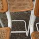Lot de 4 tabourets haut Cesca Italie