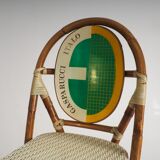 Set of 2 bistro chairs by Italo Gasparucci for ECC Tennis Tournament Antwerp