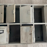 Row of old mailboxes