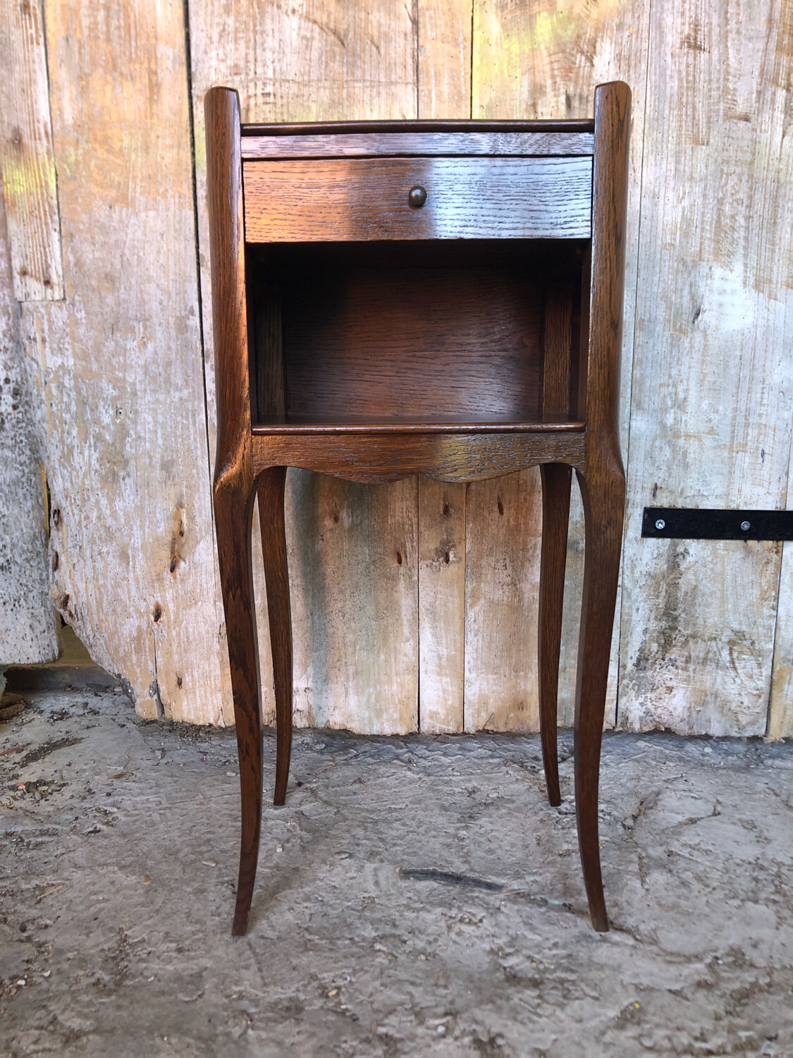 Bedside table night Louis XV vintage wood