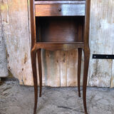Bedside table night Louis XV vintage wood