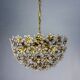 Bakalowits & Söhne floral crystal chandelier, Austria, 1970s