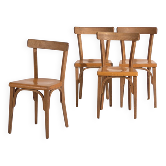 Chaises vintage en bois courbé (c.1940). Ensemble de 4 pièces #1