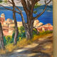 Peinture huile sur toile < saint tropez >