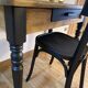 Farm table/desk + Bauman bistro chair