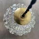Lot 3 round lamps in vintage glass