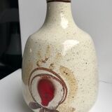 Vintage stoneware vase signed 60s-70s