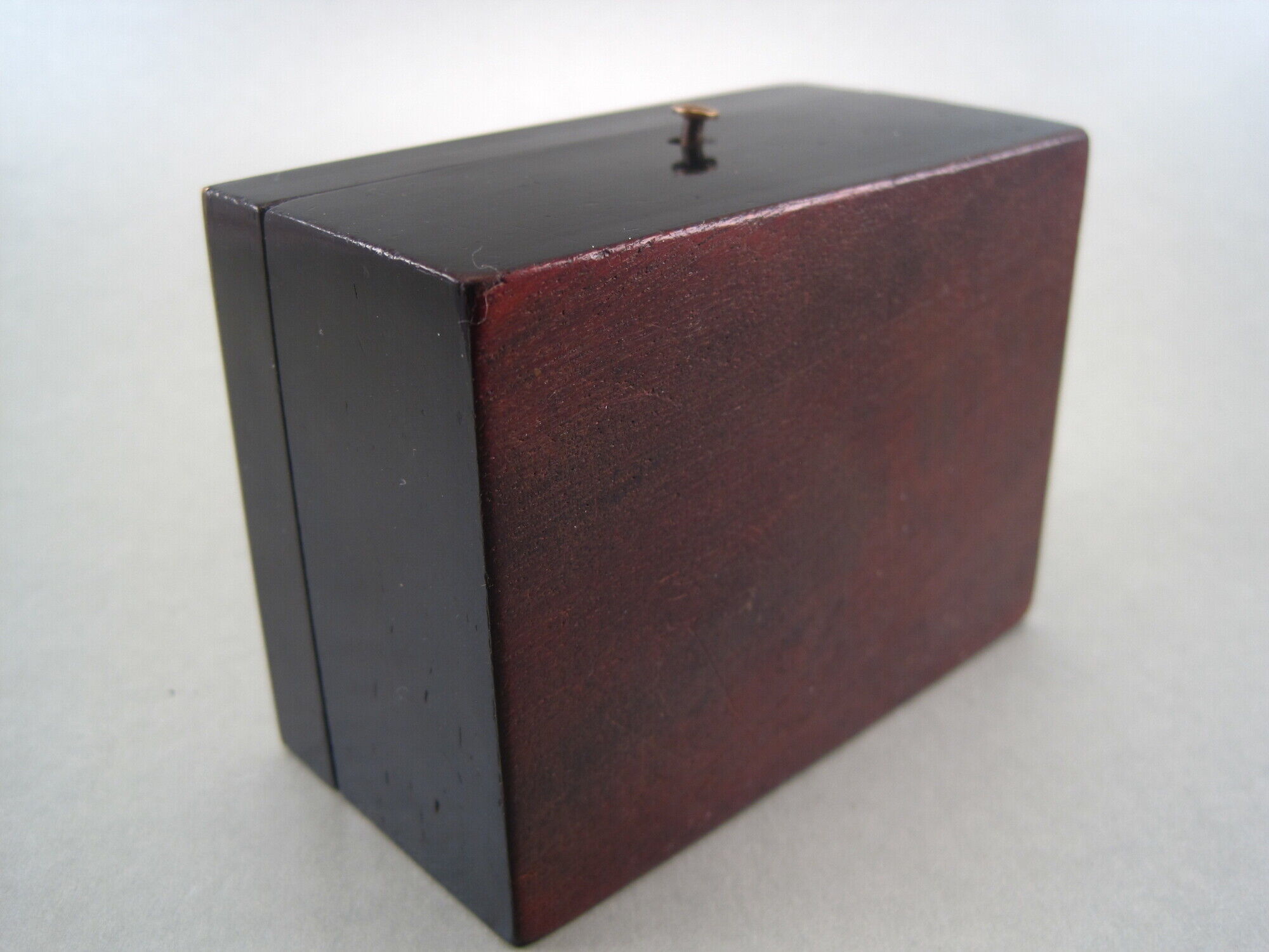 Jewelry box in blackened wood marquetry brass napoleon iii