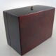 Jewelry box in blackened wood marquetry brass napoleon iii