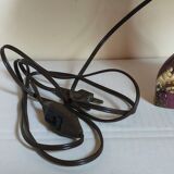 Vintage resin lamp with marine shell inclusions