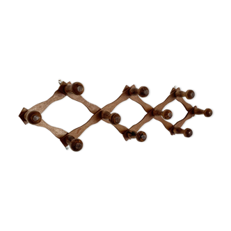 Vintage wall coat rack