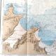 Ancient map Brittany St Malo Dinard and its surroundings 105 x 75cm