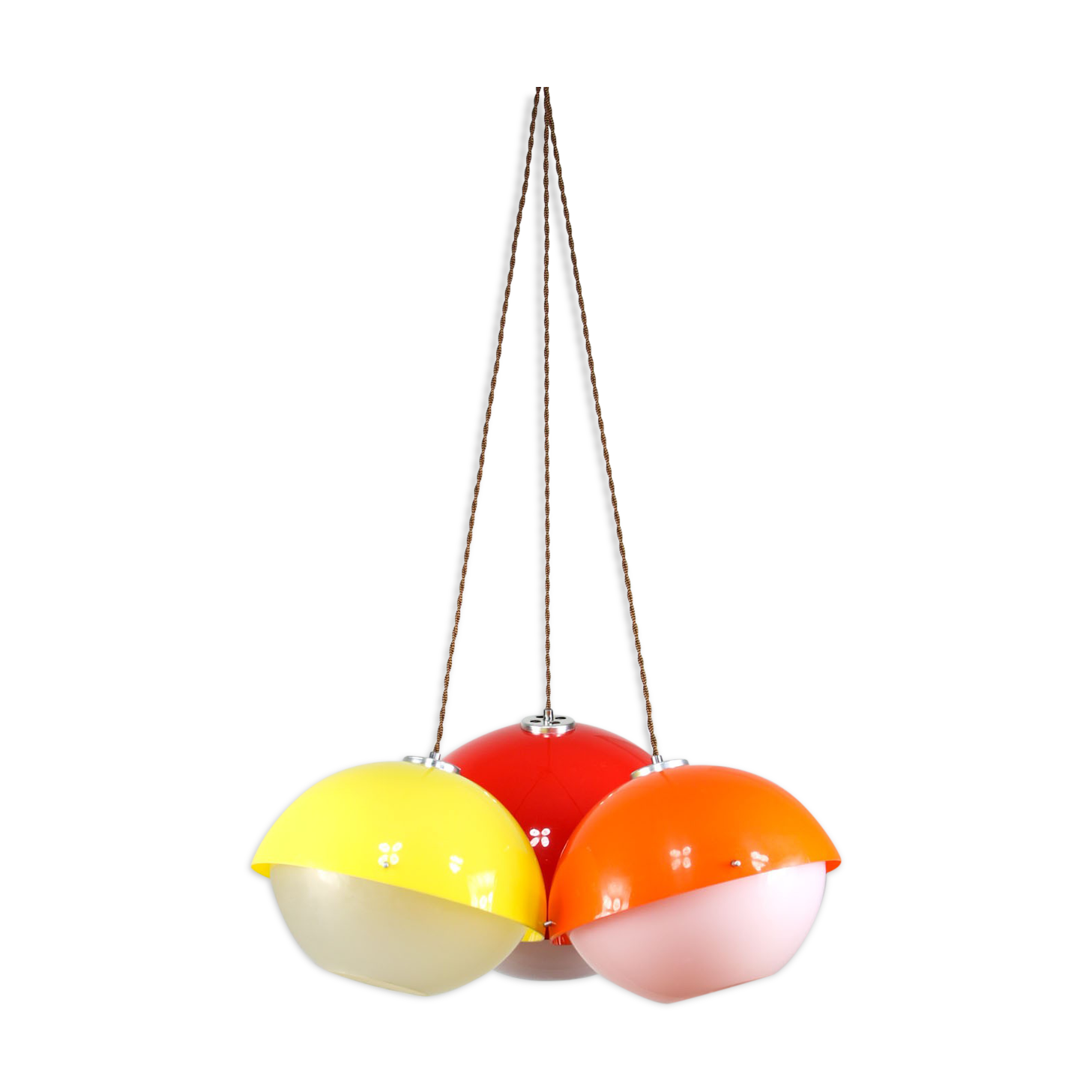Set of 3 Space Age Pendant Lamps