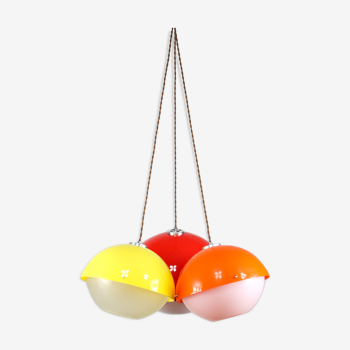 Set of 3 Space Age Pendant Lamps