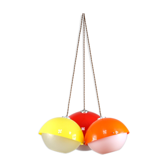 Set of 3 Space Age Pendant Lamps