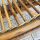 Vintage shell rattan armchair