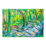 Tableau "bois de vincennes" hst m. guetta-fattal (1922-2009) fauvisme