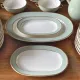 Villeroy & Boch table service in celadon green and ivory - 102 pieces