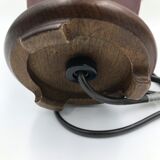 Old ceramic and wood bedside lamp