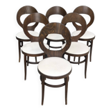 Set of 6 Baumann bistro chairs, "Seagull" model