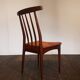 Vtg Set Of 4 Younger Mid Century Teak Dining Chairs Danish Scandi Design Retro