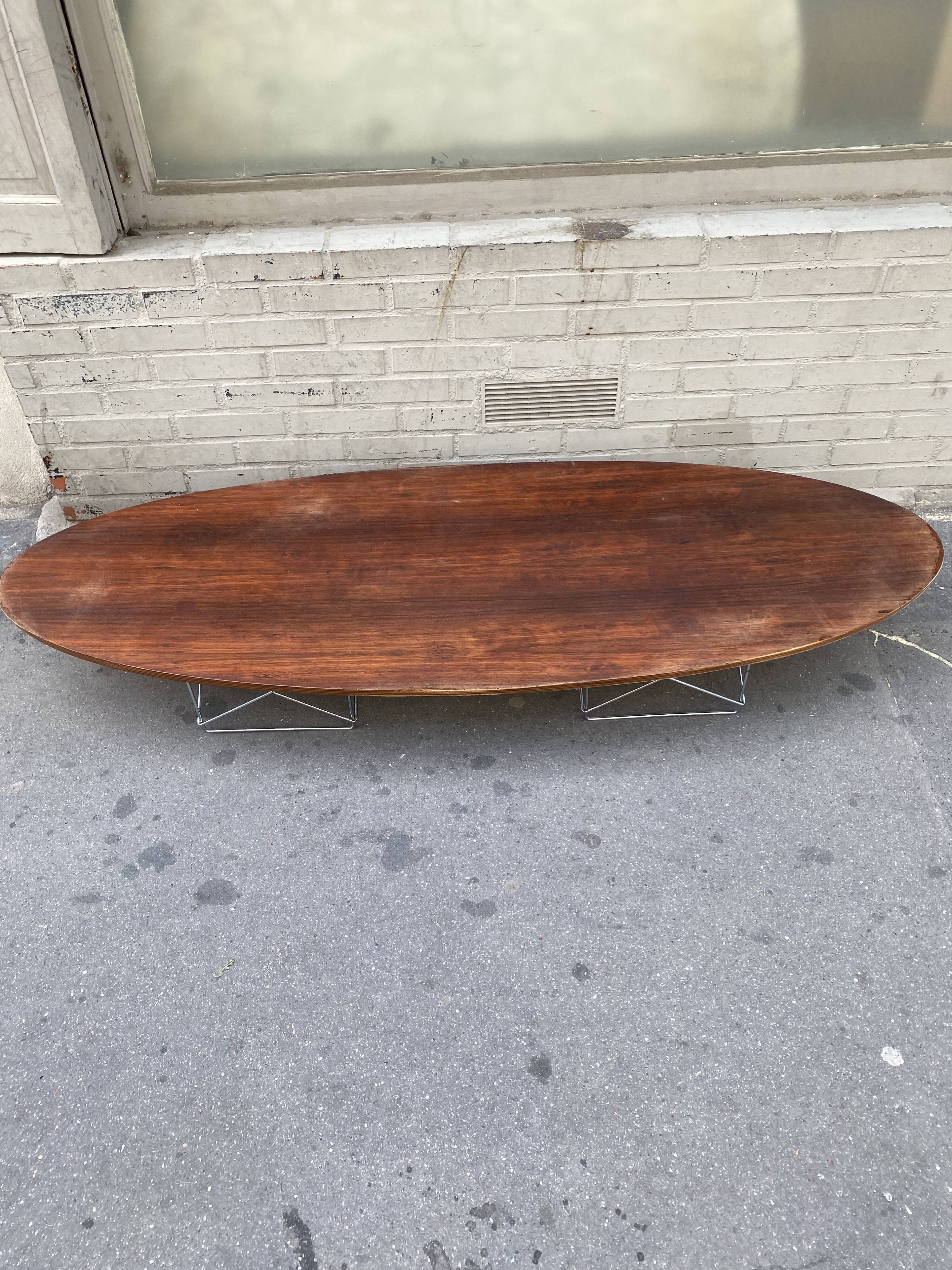 Coffee table Charles and Ray Eames Rosewood Herman Miller Interform 1960