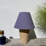 Beige ceramic lamp, Brussels factory, 1990