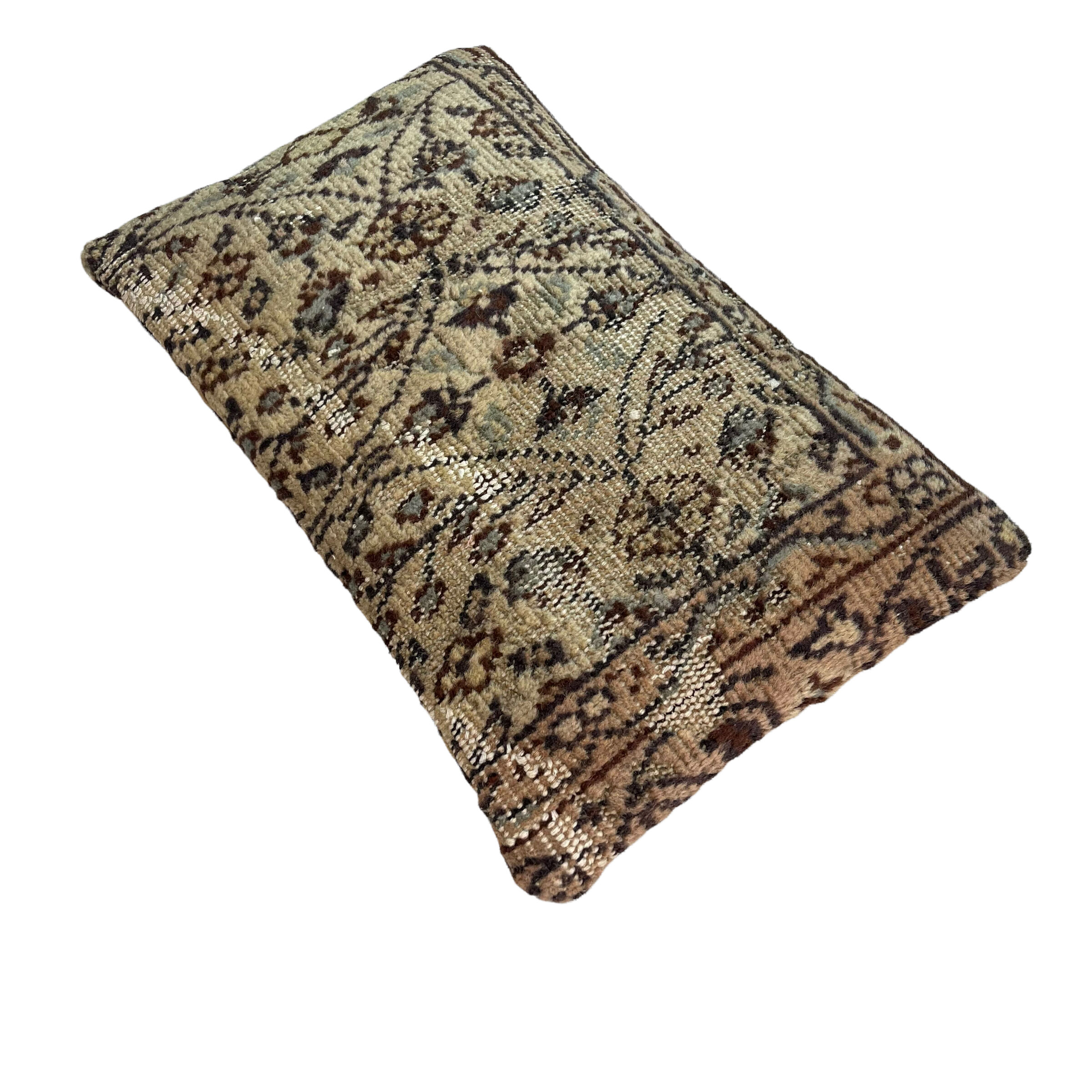 Vintage turkish rug cushion cover