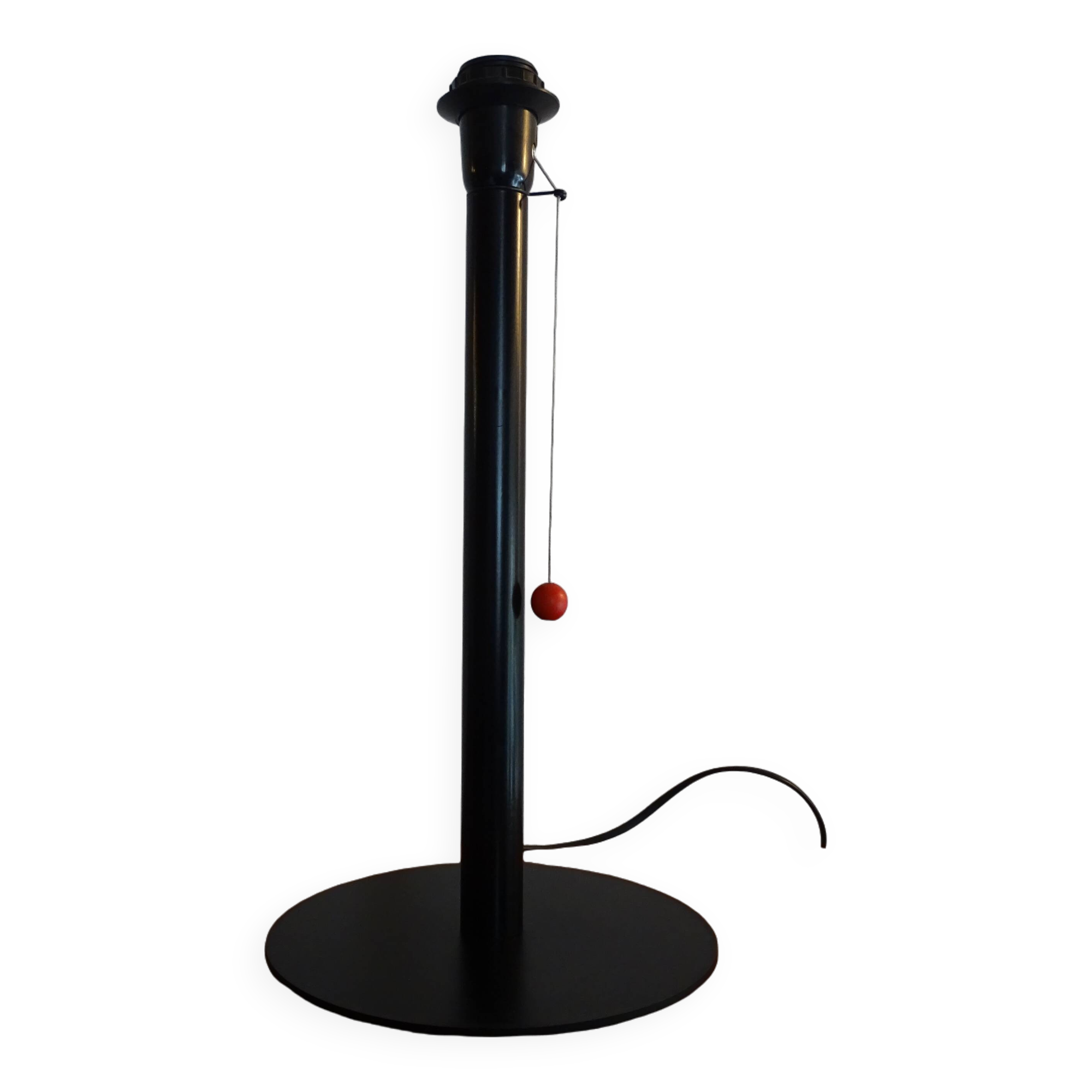 MANADE lamp base Made in France design 1980 metal / black plastic - 43.5 cm