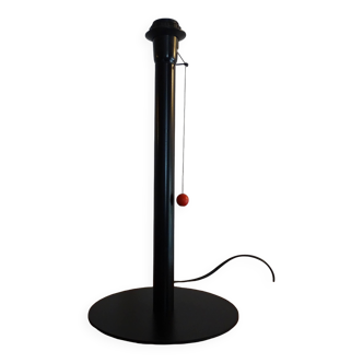 Pied de lampe MANADE Made in France design 1980 métal / plastique noir - 43,5 cm