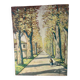 Bright walk, oil on paper signed Vero Cim.
