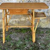 Vintage rattan desk from the 60s