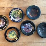 Service 6 vintage ceramic plates