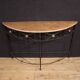 20th century French half-moon console