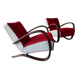 Paire de fauteuils jindrich - halabala