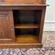 Classic English Bookcase with Glass Sliding Doors