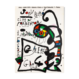Joan Miro: The Flight of the Dancer, original signed lithographic poster.