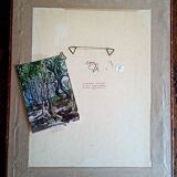 Pascale Rigat-Esselin (born 1952) - Watercolor - 35,5 x 26 cm - undergrowth, signed