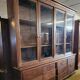 Large, generously sized solid oak display case