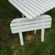 Vintage garden furniture R Gleizes in white painted wood