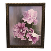 Tableau bouquet de fleurs nature morte peinture à l'huile