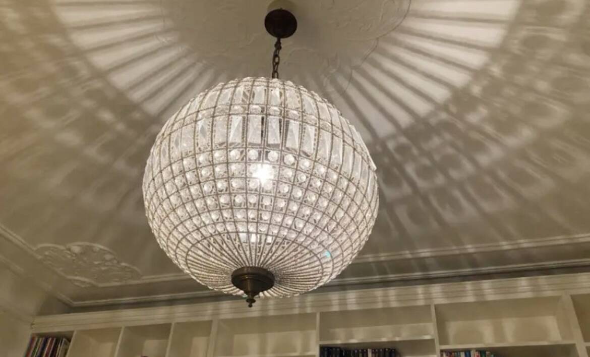 Lustre boule 60 cm Vintage